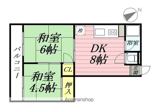 鶴見スカイマンション【6階】の間取り