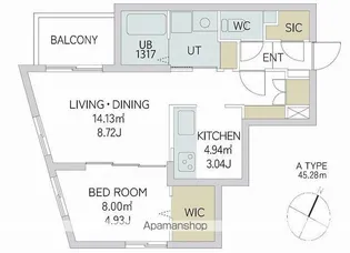 QUADOR CONTIGO平和【3階】の間取り