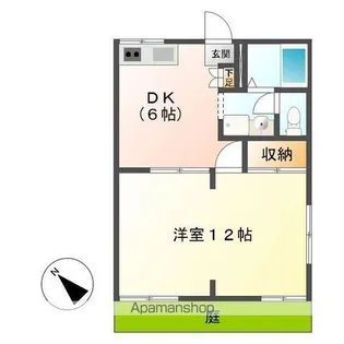 ドミール長久手【1階】の間取り