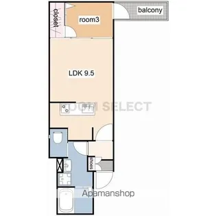 I’ll be清水白壁【1階】の間取り