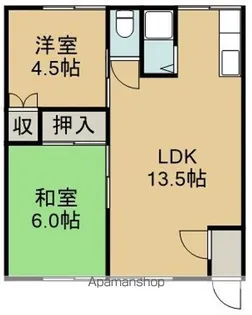 ハイツペガサスⅢ【102号室】の間取り