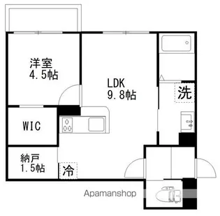 MERCURY船橋【1階】の間取り