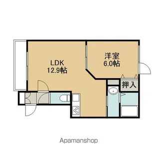 ゼクシア光洋【1階】の間取り