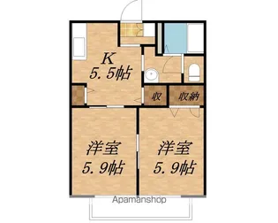 フレグランス エスポワール【2階】の間取り