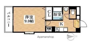 ヴィクトワール【203号室】の間取り