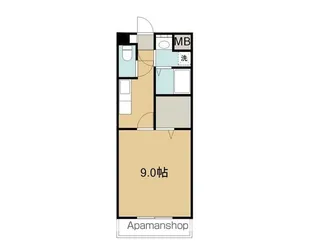 COCORU【303号室】の間取り