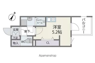 MODERN PALAZZO 天神南II【3階】の間取り