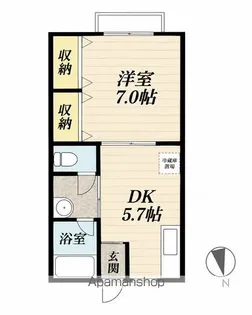 コーポJJ【1階】の間取り