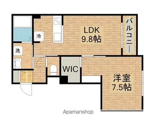 ベルリード堺南島【103号室】の間取り
