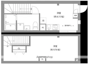 MONSOLEIL水天宮【1階】の間取り