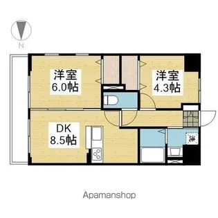フォレスト・グランテラス【608.号室】の間取り