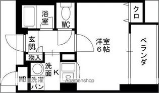 エステムプラザ梅田WEST【9階】の間取り