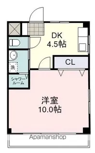 ビレッタ静岡【9階】の間取り