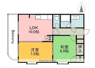 チェリー米田【202号室】の間取り