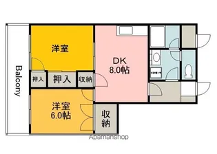 メープル祇園【4階】の間取り