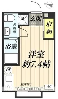 フィオーネ八潮【202号室】の間取り