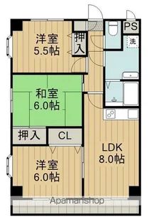 福富マンション加美平【4階】の間取り