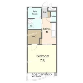 The Sun Chikusa【102号室】の間取り