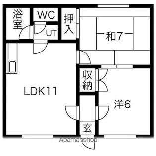 ドミール幸Ⅰ【203号室】の間取り