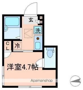 クリスタルコンフォート【1階】の間取り