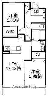 イデア緑が丘B棟【3階】の間取り