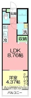 MOKSHA CHIGASAKI BASE【203号室】の間取り