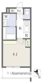 福岡県福岡市東区馬出4丁目【マンション】の間取り