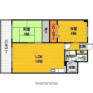 CASA・GRAND ヴィルズⅠ【3階】の間取り