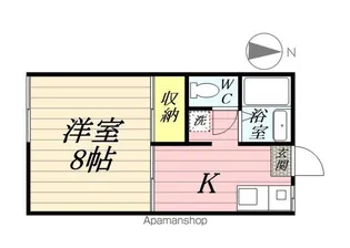 第二稲荷山ハイツB【1階】の間取り