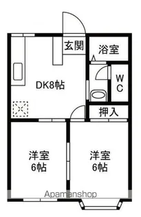 エクセレント日野【1階】の間取り