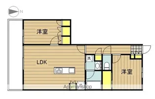 デュオヒルズ戸田公園【1階号室】の間取り