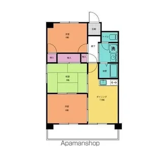 リバティーフォレスト【302号室】の間取り