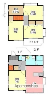 静岡県浜松市中央区和合町【テラスハウス】の間取り