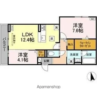 ホルン【1階】の間取り
