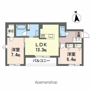 輝 阪南町【2階】の間取り