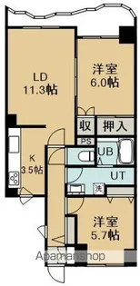 マンションリヴァージュ【5階】の間取り