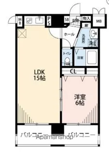 サヴォイ スタジオ スイーツ【2階】の間取り