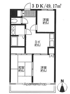 弘明寺パークコート【2階】の間取り
