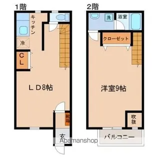 ビーンズハウス【No.5号室】の間取り