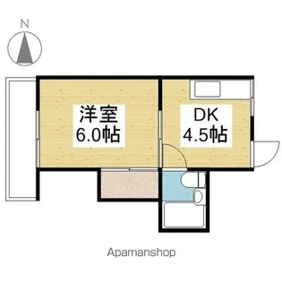 コーポエンジェル パートⅠ【.205号室】の間取り