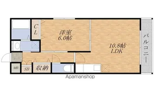 セレンティ【201号室】の間取り