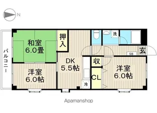 メゾン南小岩【301号室】の間取り