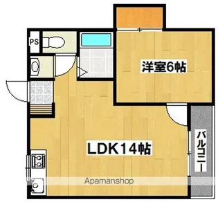 ラパンジール住吉大社【2階】の間取り