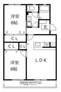 曰佐ビル【201号室】の間取り