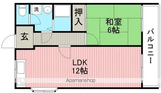 セランジュ豊中【3階】の間取り