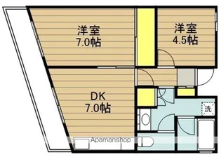 フリーデンハイム立野際【208号室】の間取り