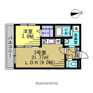 GLAM馬橋【1階】の間取り