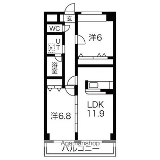 プリミエールNYOI【4階】の間取り