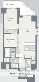 スプランディッド大島【7階】の間取り