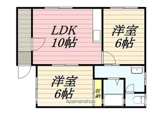 メゾン花川【201号室】の間取り